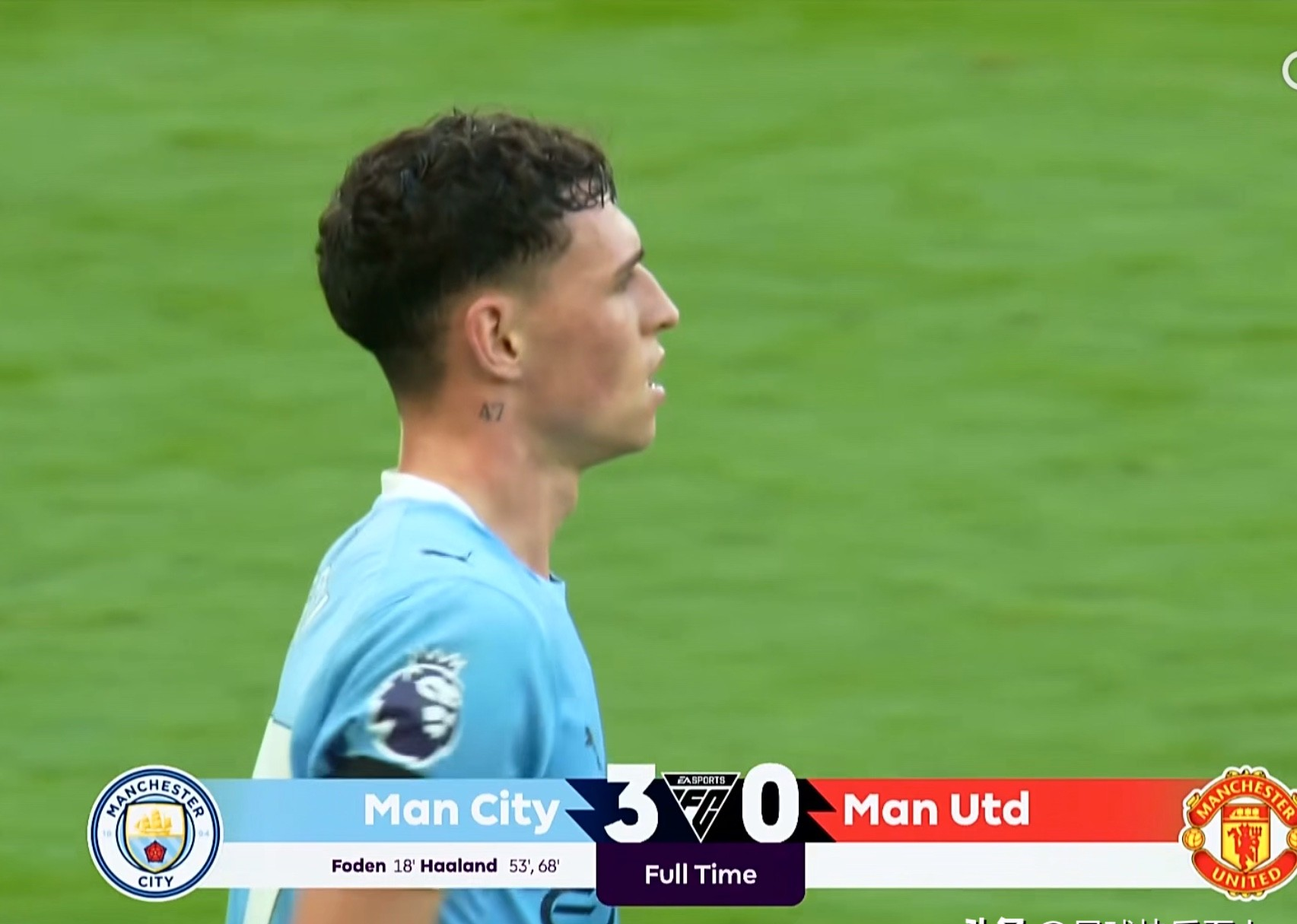 曼城-险胜布莱顿,继续领跑 曼城-险胜布莱顿,继续领跑